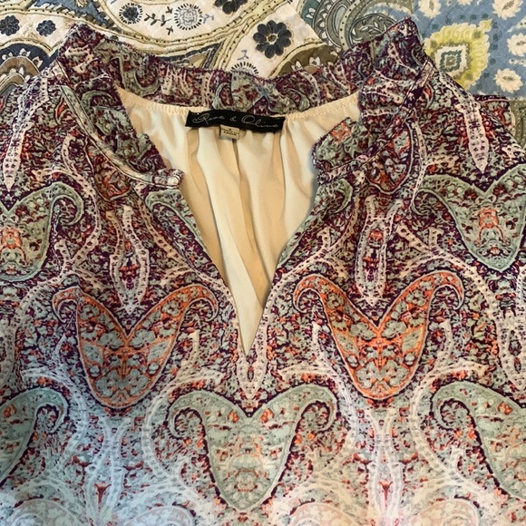 Rose & Olive Lightweight sleeveless paisley dress 8 - Picture 11 of 12